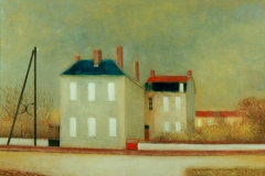 (G 111 - nummer onbekend)     Deux Maisons  -  Hilmar Schäfer  Gesigneerd 1993