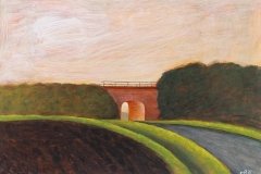2061      Landschap met spoordijk en viadukt   -   Hilmar Schäfer - zp