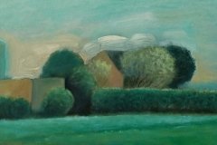 652      Landschap met huizen   -  Hilmar Schäfer - zwl