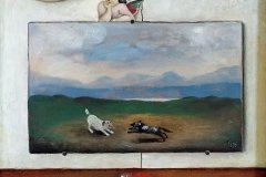 2023        Schilderij met Engel en Veertje   -   Hilmar Schäfer -  zhl